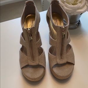 Michael Kors Zipper Wedge Sandal